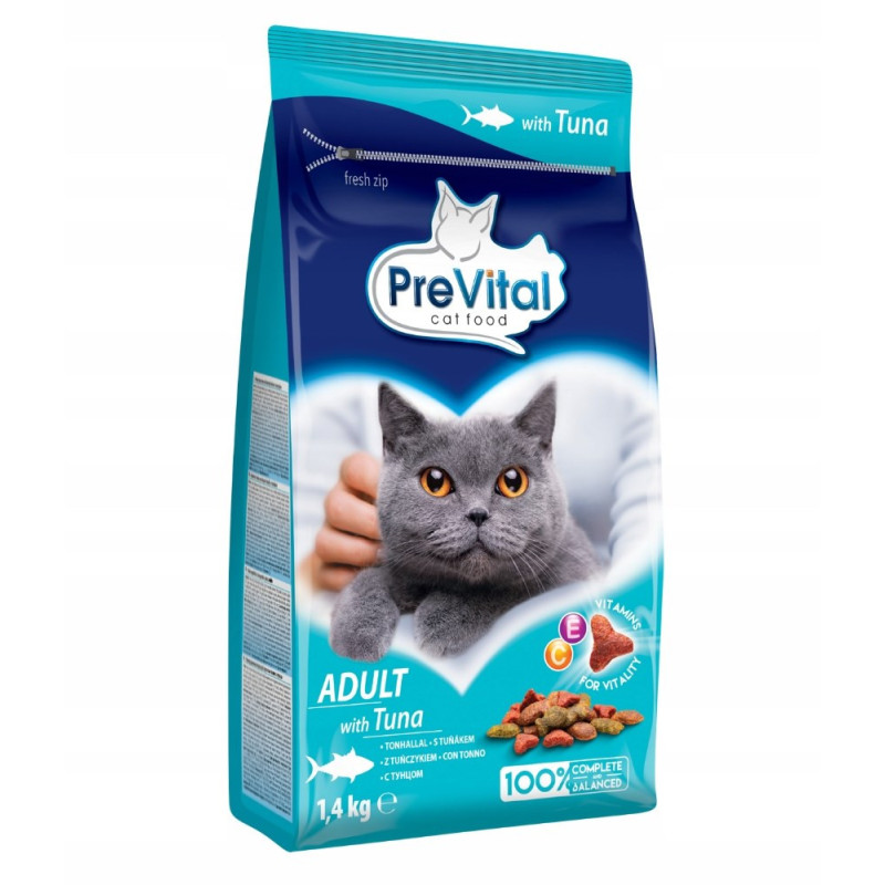 PREVITAL Adult Tuna - dry cat food - 1,4kg