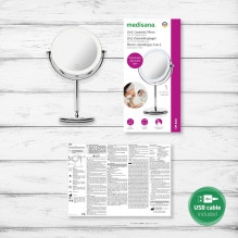 Medisana 2in1 stovimas kosmetinis veidrodis CM 844