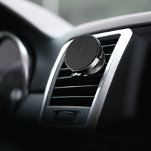 Baseus Small Ears Series magnetic car air vent holder black (SUER-A01)