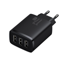 Baseus Compact charger 3x USB 17W black (CCXJ020101)