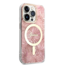 Guess MagSafe case + charger set for iPhone 14 Pro 6.1&quot; - pink