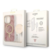 Guess MagSafe case + charger set for iPhone 14 Pro 6.1&quot; - pink