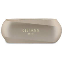 Guess Elongated Metalic Printed Logo Bluetooth TWS Headphones + Docking Station - Gold