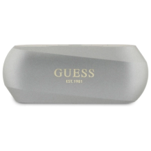 Guess Elongated Metalic Printed Logo Bluetooth TWS Headphones + Docking Station - Gray