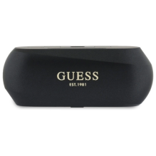 Guess Elongated Metallic Printed Logo Bluetooth TWS Headphones + Docking Station - Black