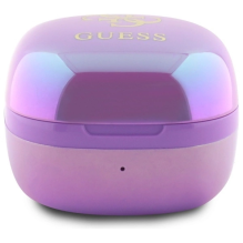 Guess 4G Printed Logo Bluetooth TWS Headphones + Docking Station - Purple