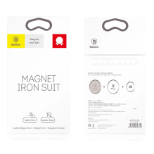 Baseus Magnet Iron Suit self-adhesive plates for magnetic holders - silver and black (2 pcs.)