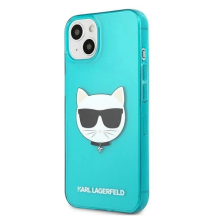 Karl Lagerfeld Glitter Choupette Fluo Case for iPhone 13 mini 5.4&quot; - blue