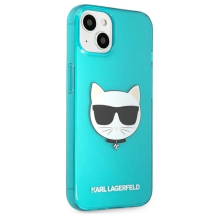 Karl Lagerfeld Glitter Choupette Fluo Case for iPhone 13 mini 5.4&quot; - blue