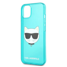 Karl Lagerfeld Glitter Choupette Fluo Case for iPhone 13 mini 5.4&quot; - blue