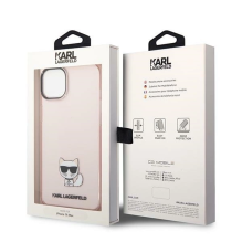 Karl Lagerfeld Transparent Choupette Body Case for iPhone 14 Plus / 15 Plus 6.7&quot; - Pink