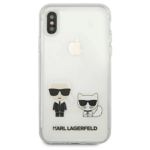 Karl Lagerfeld Karl &amp; Choupette iPhone X / Xs Case - Transparent