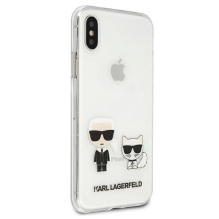 Karl Lagerfeld Karl &amp; Choupette iPhone X / Xs Case - Transparent