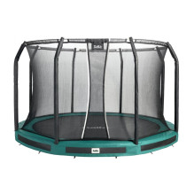 Trampoline Premium Ground Combo 427 cm green