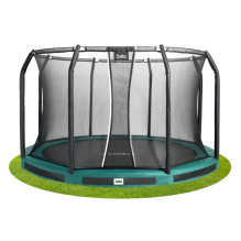 Trampoline Premium Ground Combo 427 cm green