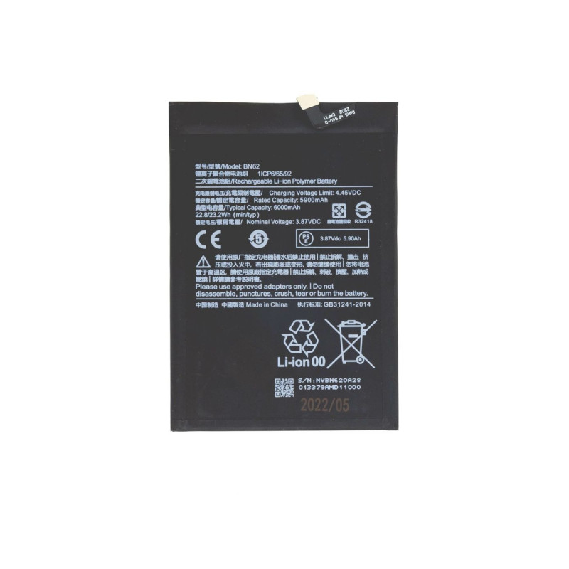 - BN62 Xiaomi Battery 6000mAh (OEM)