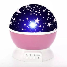 Elight L1 2in1 Star Sky projector and Night lamp with 4x AAA / USB Cable 220V Power Pink