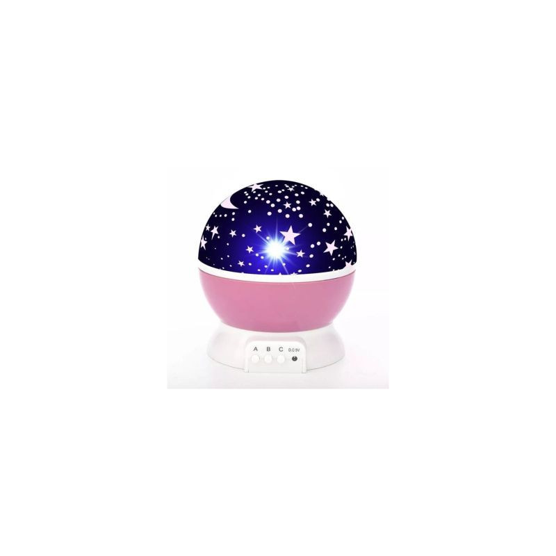 Elight L1 2in1 Star Sky projector and Night lamp with 4x AAA / USB Cable 220V Power Pink