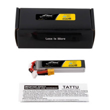 Akumuliatorius Lipo Tattu 2s 650 mAh 95C 7,6 V HV z XT30 Long-Pack