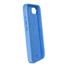 Puro Liquid Silicon Cover &quot;ICON MAG PRO&quot; with Magsafe, metal buttons and camera ring for iPhone 16E, blue