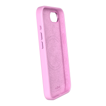 Puro Liquid Silicon Cover &quot;ICON MAG PRO&quot; with Magsafe, metal buttons and camera ring for iPhone 16E, pink