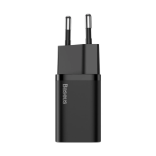 Baseus Super Si fast network charger Quick Charge 3.0 Power Delivery 25W 3A + Cable USB Type C - USB Type C 3A 1m black 