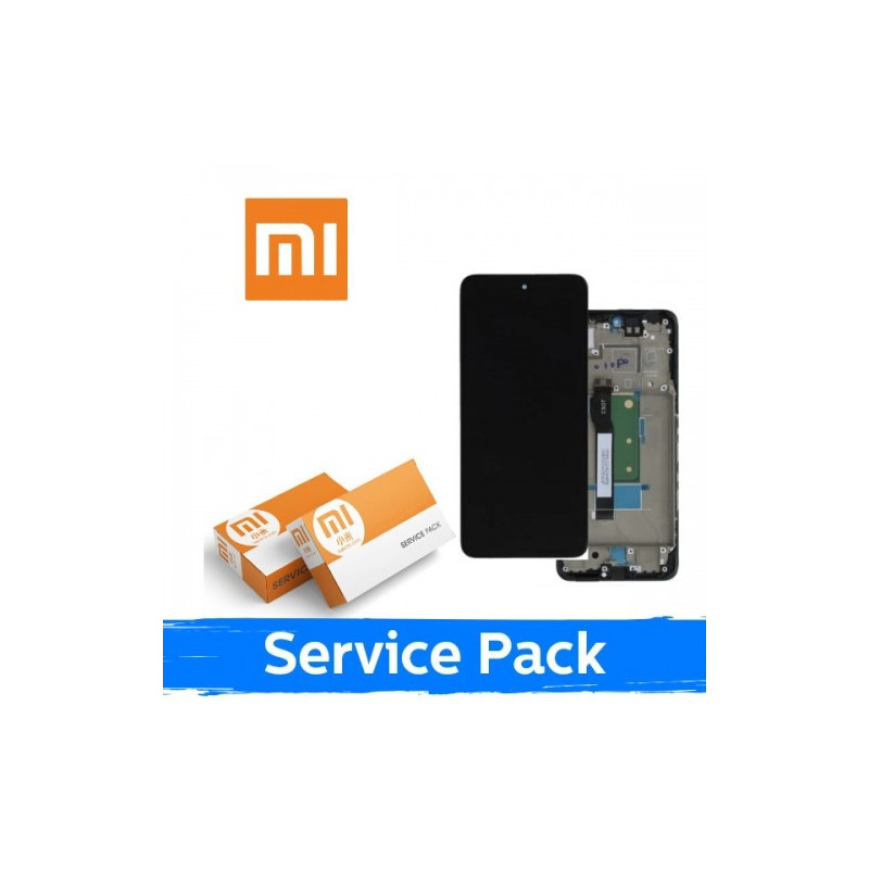 Ekranas skirtas Xiaomi Redmi Note 11 Pro+ 5G (11 Pro Plus 5G) su rėmeliu / Forest Green / (Service Pack)