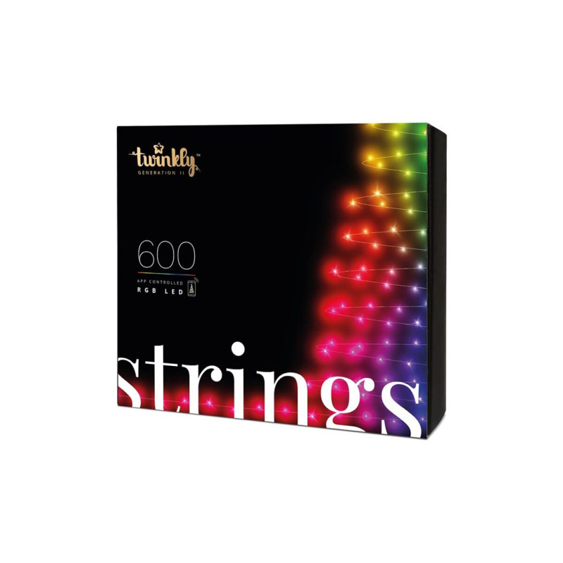 TWINKLY Strings 600 (TWS600STP-BEU) Išmaniosios eglutės lemputės 600 LED RGB 48 m