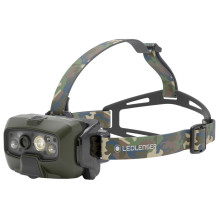 Ledlenser HF8R Core RGB Camouflage – žibintuvėlis su galvos juosta, žalias