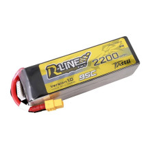 Lipo Tattu R-Line 22.2V 2200mAh 6S 95C baterija su XT60 jungtimi