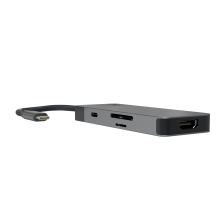 USB Adapteris - GC Connect 7W1 (3XUSB 3.1, HDMI 4K 60Hz, USB-C PD 85W, MicroSD / SD)