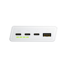 Green Cell GC PowerPlay 20S White Power Bank 20000mAh 22.5W PD USB C with Fast Charging Portable Phone Charger for iPhon