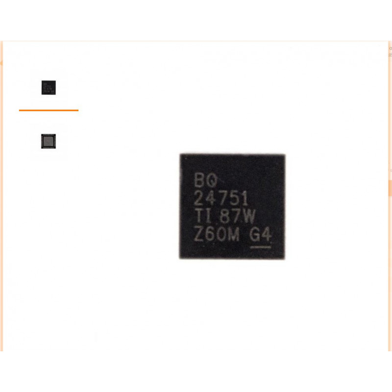 BQ24751 / QFN-28 maitinimo, krovimo kontroleris / šimas IC CHIP