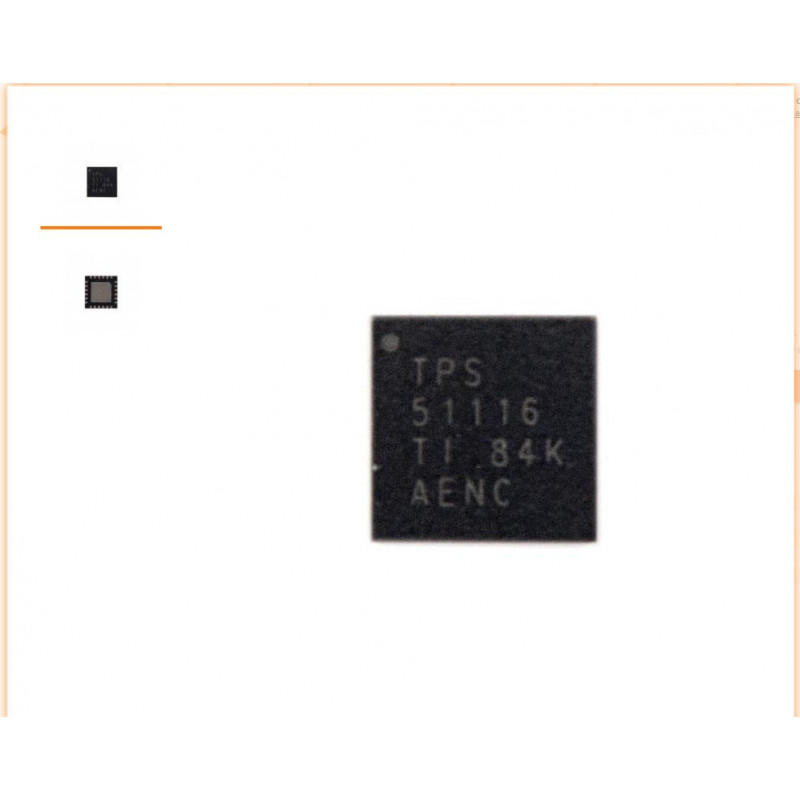 TI TPS51116 QFN maitinimo, krovimo kontroleris / šimas IC CHIP